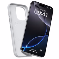 Benks magnētiskais Vita Pro silikona viedtālruņa apvalks Iphone 16 Plus, melns