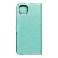MEZZO grāmatas tipa viedtālruņa apvalks SAMSUNG A22 5G ar mandalas rakstu, zaļš