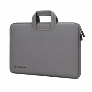 Wozinsky WNT-15G 15.6" laptop bag with retractable neoprene handle – gray