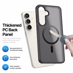 DUX DUCIS apvalks YIND saderīgs ar Magnētisko SAMSUNG S25 FE melns