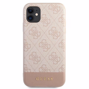 Guess 4G Stripe Collection viedtālruņa apvalks iPhone 11 / Xr 6.1" - Rozā