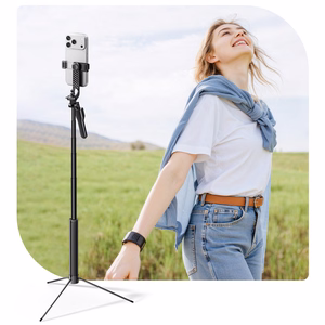 Selfiju nūja Orico SPM170 statīvs 1/4 collas tālruņa kamerai Bluetooth 5.2 - melna