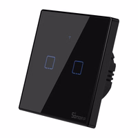 Skārienjutīgais gaismas slēdzis WiFi + RF 433 Sonoff T3 EU TX (2 kanāli)