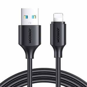 Joyroom S-A9 3A USB-A - Lightning kabelis 1 m - melns