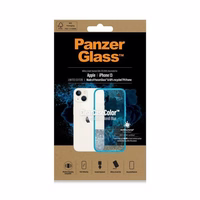 PanzerGlass ClearCase antibakteriālais viedtālruņa apvalks ar Military Grade sertifikātu iPhone 13 / 14 / 15 - caurspīdīgs zils