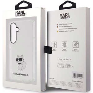 Karl Lagerfeld KLHCS24MHNCHTCT S24+ S926 caurspīdīgs cietais apvalks IML Choupette
