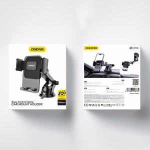 Dudao F8Max+ automašīnas turētājs paneļa vai vējstikla stiprinājumam - melns