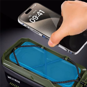 WILDMAN ceļojumu soma velosipēda rāmim ar rāvējslēdzēju, 1L ( 4"- 7"), GX220X, zaļa