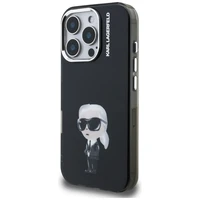 Karl Lagerfeld IML Aquarelle Karl & Logo MagSafe macins iPhone 16 Pro Max - melns