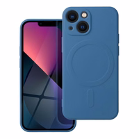 SILICONE MAG COVER viedtālruņa apvalks, saderīgs ar MagSafe, IPHONE 13 Mini zils