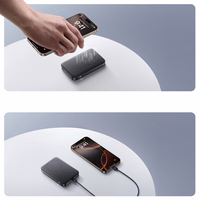 Magnētiskais bezvadu portatīvais lādētājs Joyroom JR-PBM12 22.5W ar rokturi (melns)