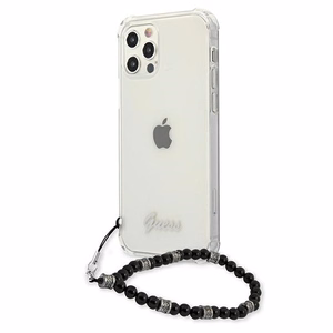 Guess GUHCP12LKPSBK iPhone 12 Pro Max 6.7" Transparent hardcase Black Pearl