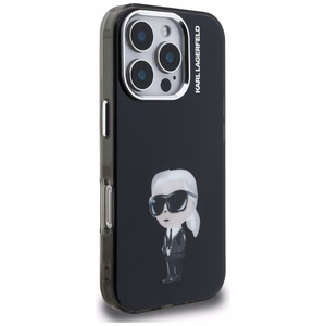 Karl Lagerfeld IML Aquarelle Karl & Logo MagSafe macins iPhone 16 Pro Max - melns
