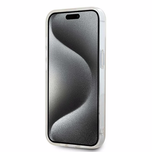 DKNY IML rūtainais mono raksts un drukātas svītras Magnētiskais viedtālruņa apvalks iPhone 15 / 14 / 13 - rozā