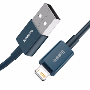 Baseus kabelis Superior USB - Lightning 1,0 m 2,4A zils