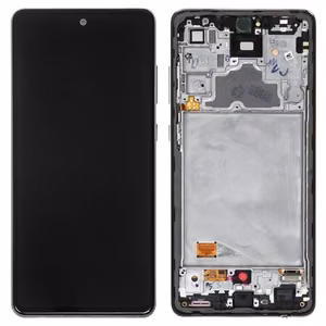 LCD ekrāns Samsung A725/A726 A72 4G/5G ar skārienjutīgo ekrānu un rāmi melns oriģināls (service pack)