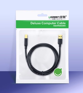 Ugreen USB Type B printera kabelis (vīriešu) - USB 2.0 (vīriešu) 480 Mbps 1.5 m melns (US135 10350)