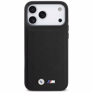 BMW M Quilted Logo MagSafe Чехол для iPhone 17 Pro Max - чёрный