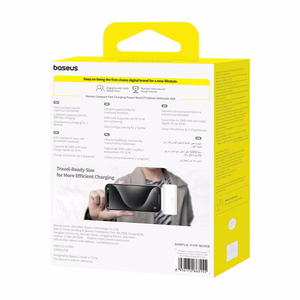 Portatīvais lādētājs OS-Baseus Compact IP 5000mAh 20W (balts)