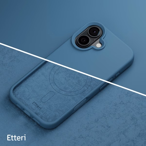 Etteri Silikona mag futrālis iPhone 16 Plus 6,7" tumši zils