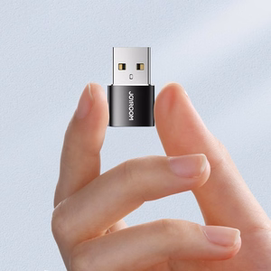 Joyroom adapteris no USB Type C (sieviešu) uz USB (vīriešu) 2 gab. melns (S-H152 Black)