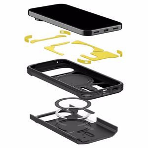 Spigen Tough Armor Mag MagSafe aizsargvāciņš Google Pixel 11 Pro tālrunim, melns