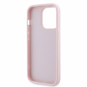 Karl Lagerfeld Diagonal Quilted Script viedtālruņa apvalks iPhone 14 Pro Max - rozā
