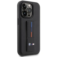 BMW BMHCP14X22GSLK iPhone 14 Pro Max 6.7" melns melns Kietais vāciņš Grip Hot Stamp