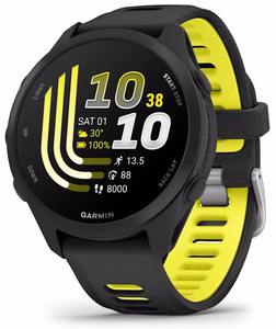 Garmin Forerunner 170 Music digitāls GPS viedpulkstenis ar skārienekrānu 3.05 cm (1.2") AMOLED, 42 mm, 390 × 390 melns