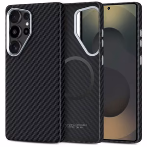 Tech-Protect Ion Carbon Magnētiskais apvalks Samsung Galaxy S25 Ultra - melns