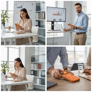 Uniq Veren iPhone 17 Pro Max Magclick uzlades macins - oranzs