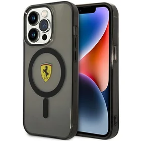 Ferrari FEHMP14LUKK iPhone 14 Pro 6.1" melns/melns cietais apvalks Translucent Magnētiskais