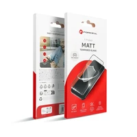 Forcell Matt aizsargstikls - Iphone 12 Pro Max melns