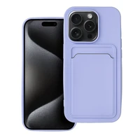 Karteņu viedtālruņa apvalks IPHONE 15 Pro violets