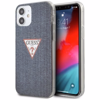 Guess GUHCP12SPCUJULDB iPhone 12 mini 5.4" tumši zils cietais apvalks Jeans kolekcija