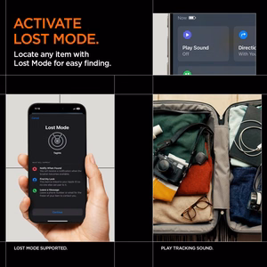 SPIGEN TAGME BLUETOOTH IZSEKOTĀJS MELNS