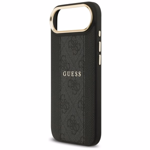 Guess viedtālruņa apvalks iPhone 17 Air HC MAGSAFE PU W/ 4G PU STRIPE melns