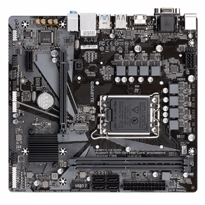GIGABYTE H610M H V2 mātesplate - atbalsta Intel Core 14. paaudzes procesorus, 4+1+1 hibrīdais digitālais VRM, līdz 5600MHz DDR5, 1xPCIe 3.0 M.2, GbE LAN, USB 3.2 Gen 1