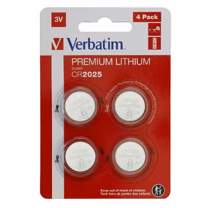Литиевые батарейки Verbatim 3V CR2025 (4 шт.)