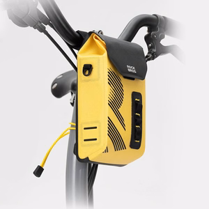 Rockbros AS-160 ūdensizturīga velosipēda stūres soma 1.3L - dzeltena