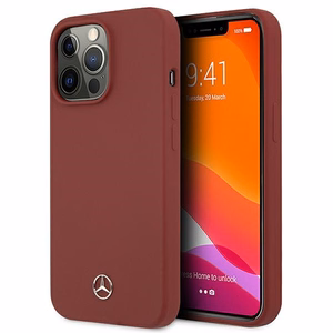 Mercedes Silicone Line чехол для iPhone 13 Pro / iPhone 13 - Красный
