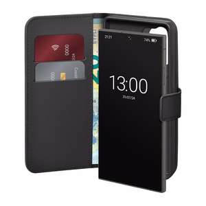 Puro Eco-Leather maciņš priekš Samsung Galaxy S26 Ultra ar maku - melns