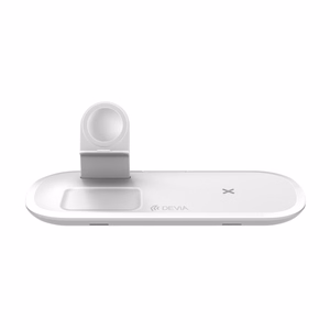 Devia bezvadu lādētājs 3in1 Smart 15W balts