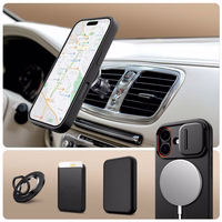 Tech-Protect Kevlar Aura Magnētiskais viedtālruņa apvalks iPhone 17 - melns