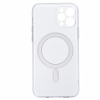 TEL PROTECT Magnētiskais silikona apvalks Iphone 12 Pro caurspīdīgs