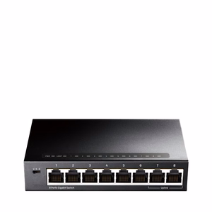 Cudy GS108 tīkla komutators Gigabit Ethernet (10/100/1000) melns