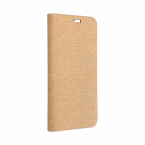LUNA Book Gold maciņš priekš Xiaomi Redmi Note 15 Pro Plus 5G, zeltains