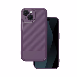 Simple Carbon viedtālruņa apvalks iPhone 15 6,1" violets