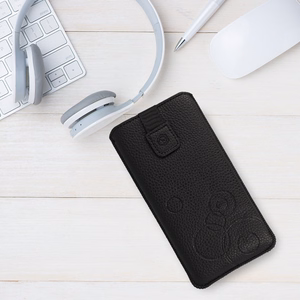 WONDER Deko Pouch чехол (Размер XXL) для Samsung S25 Ultra/S24 Ultra/M35/M23/A16 5G/Xiaomi Redmi 14C черный