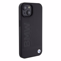 BMW BMHMP15SSLLBK iPhone 15 6.1" melns/melns Magsafe cietais apvalks Signature Logo Imprint